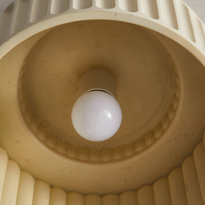 RibLight plafondlamp van wit hars - middeleeuwse elegantie voor je huis