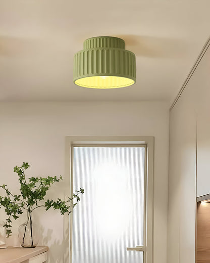 RibLight plafondlamp van wit hars - middeleeuwse elegantie voor je huis