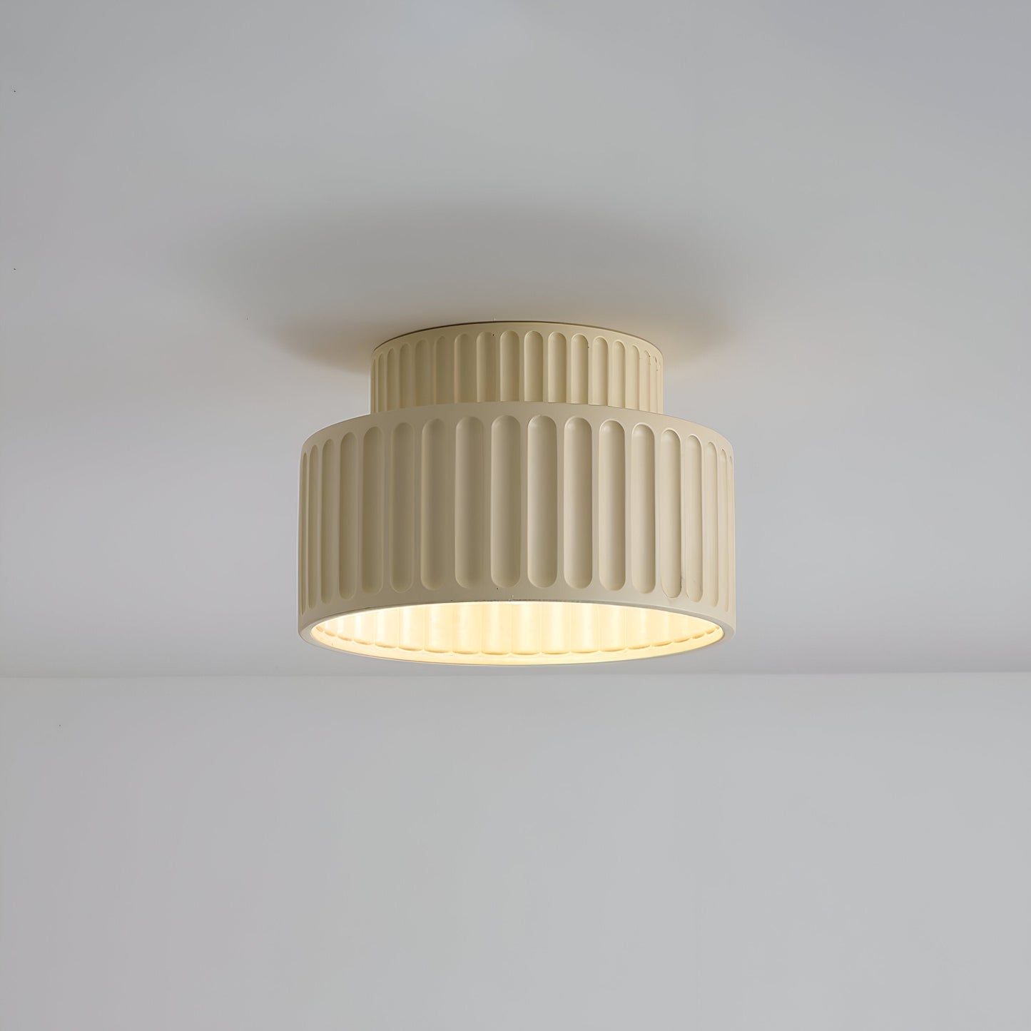 RibLight plafondlamp van wit hars - middeleeuwse elegantie voor je huis
