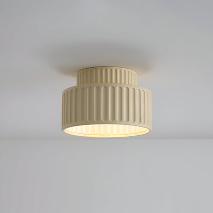 RibLight plafondlamp van wit hars - middeleeuwse elegantie voor je huis