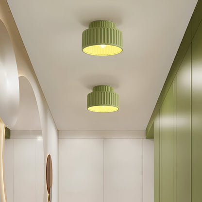 RibLight plafondlamp van wit hars - middeleeuwse elegantie voor je huis