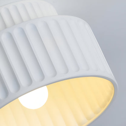 RibLight plafondlamp van wit hars - middeleeuwse elegantie voor je huis