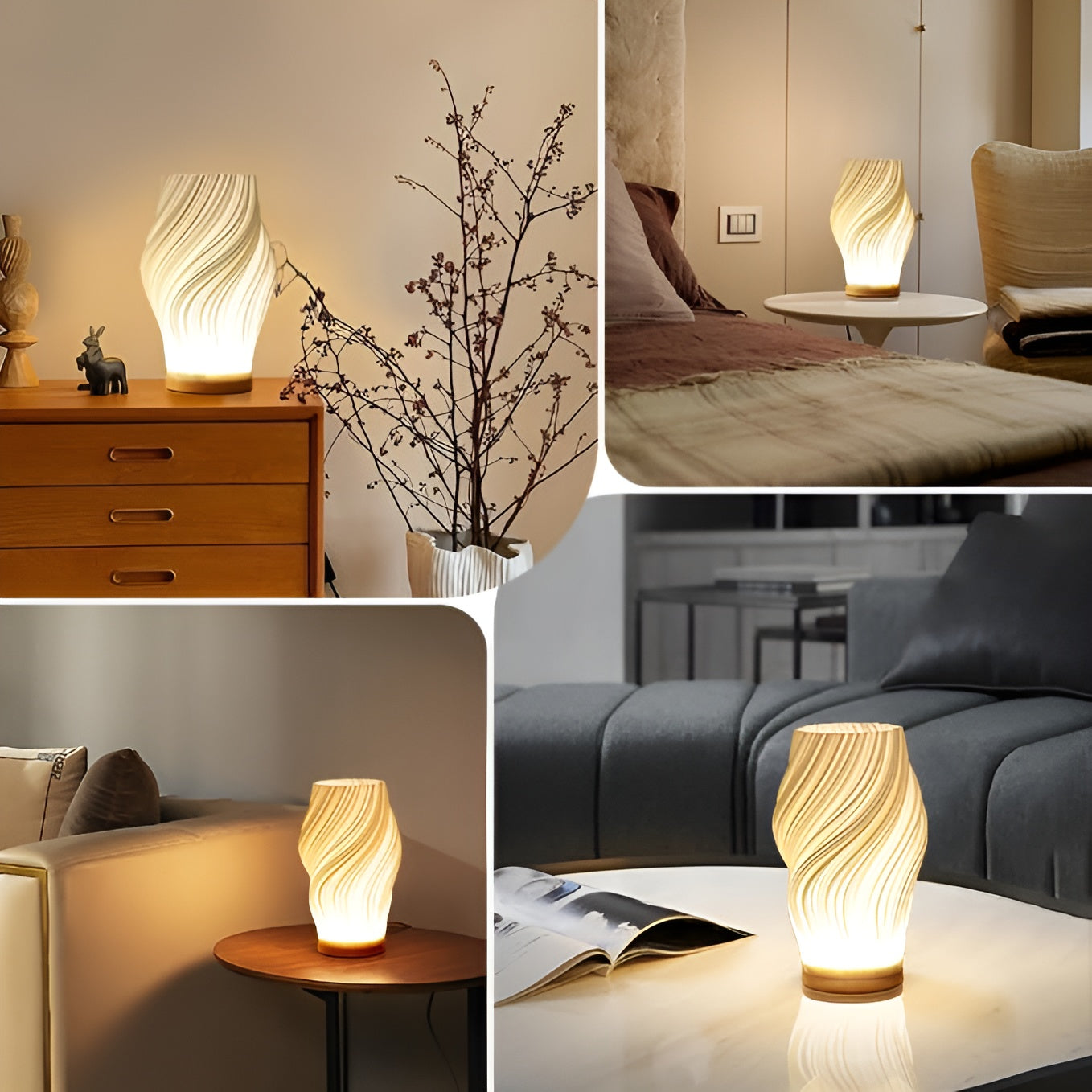 GleamyWave 3D lamp - Elegante verlichting voor je huis