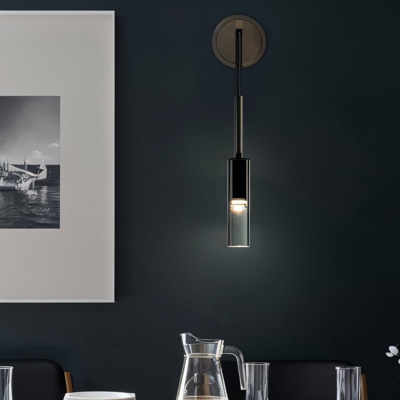 CrystalTube Minimalistische wandlamp