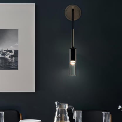CrystalTube Minimalistische wandlamp