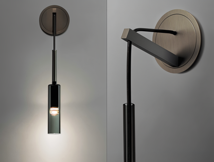 CrystalTube Minimalistische wandlamp