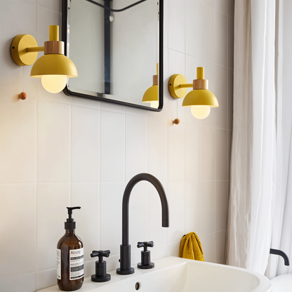 Pastelpop wandlamp - Scandinavisch design met trekschakelaar