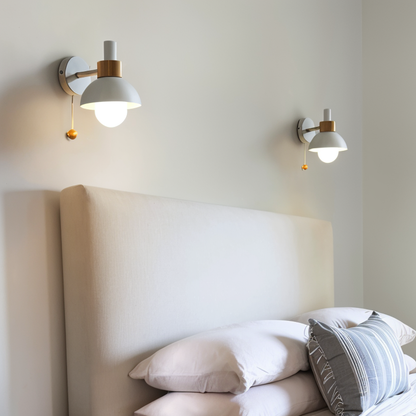 Pastelpop wandlamp - Scandinavisch design met trekschakelaar