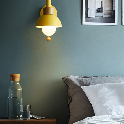 Pastelpop wandlamp - Scandinavisch design met trekschakelaar