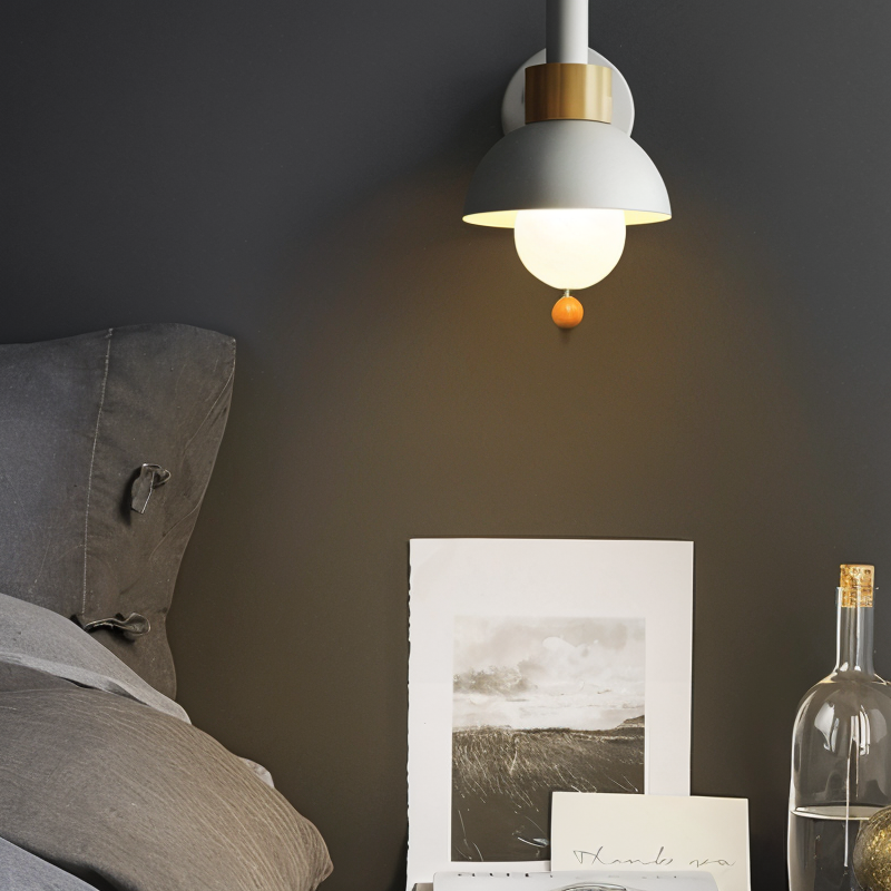 Pastelpop wandlamp - Scandinavisch design met trekschakelaar