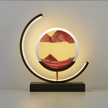 Lichtzandloper 3D - Rustgevende zandlamp met LED-verlichting