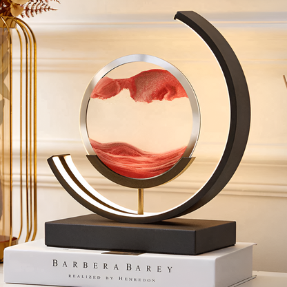 Lichtzandloper 3D - Rustgevende zandlamp met LED-verlichting