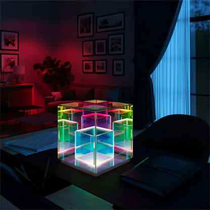 3D kubus LED lamp | Creëer een futuristische sfeer thuis