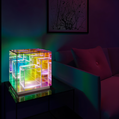 3D kubus LED lamp | Creëer een futuristische sfeer thuis