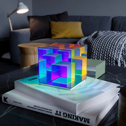 3D kubus LED lamp | Creëer een futuristische sfeer thuis