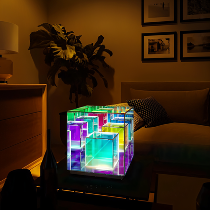 3D kubus LED lamp | Creëer een futuristische sfeer thuis