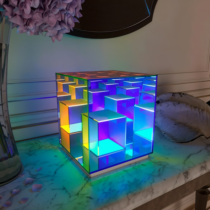 3D kubus LED lamp | Creëer een futuristische sfeer thuis