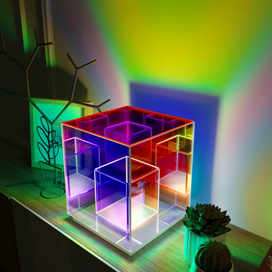 3D kubus LED lamp | Creëer een futuristische sfeer thuis