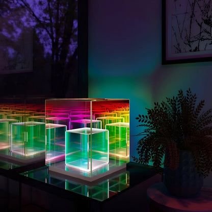 3D kubus LED lamp | Creëer een futuristische sfeer thuis