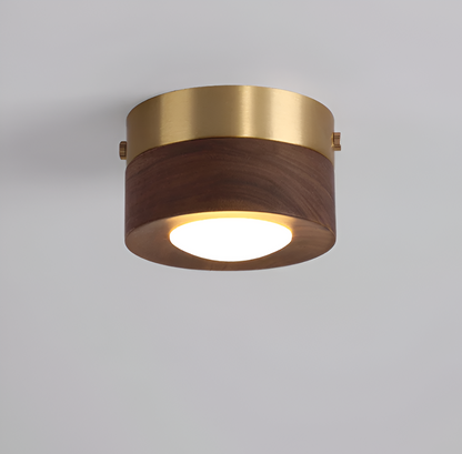 WoodGlow LED-spot - Natuurlijke elegantie met walnootafwerking