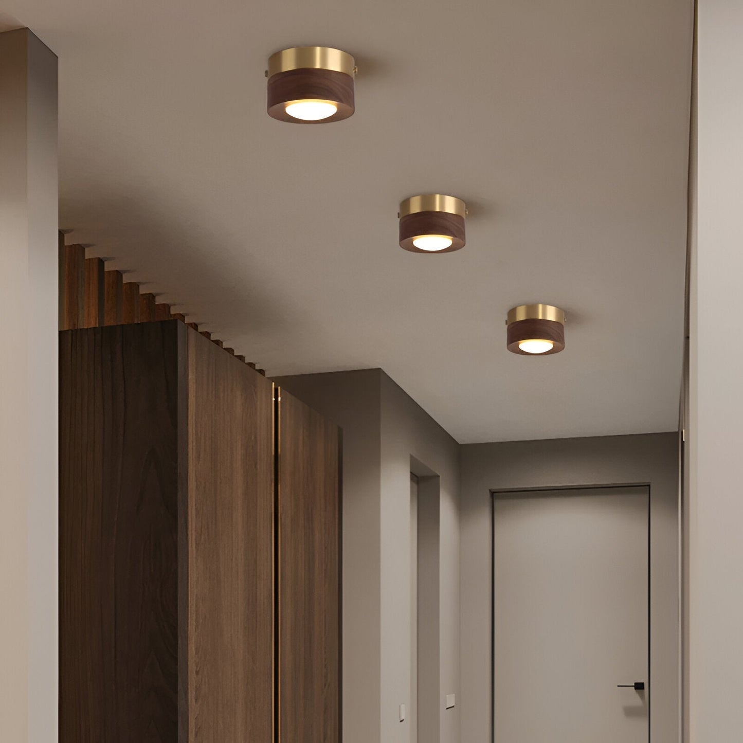 WoodGlow LED-spot - Natuurlijke elegantie met walnootafwerking