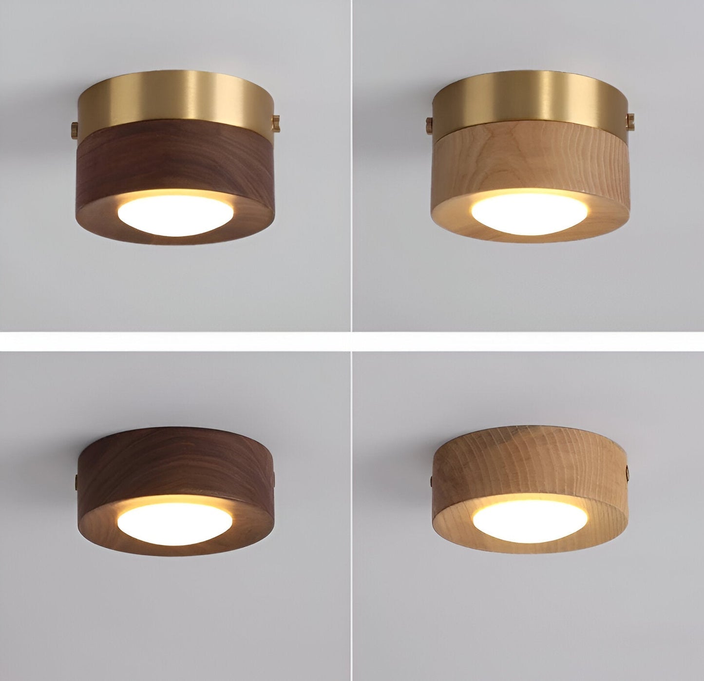 WoodGlow LED-spot - Natuurlijke elegantie met walnootafwerking