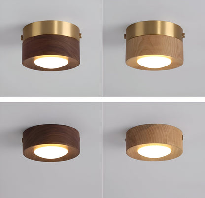 WoodGlow LED-spot - Natuurlijke elegantie met walnootafwerking