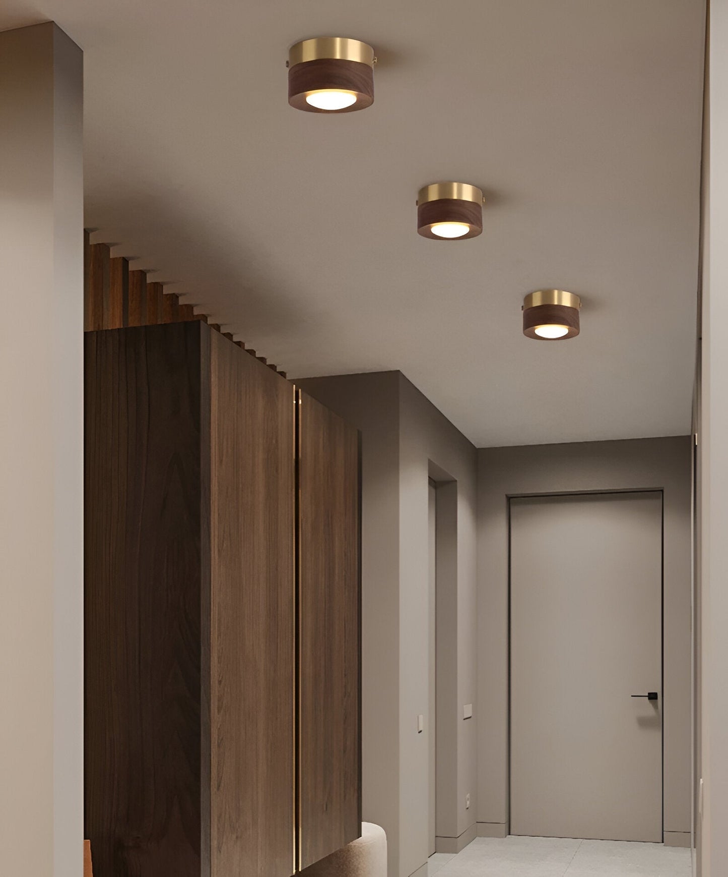 WoodGlow LED-spot - Natuurlijke elegantie met walnootafwerking