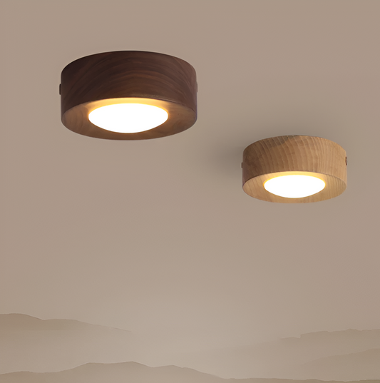 WoodGlow LED-spot - Natuurlijke elegantie met walnootafwerking
