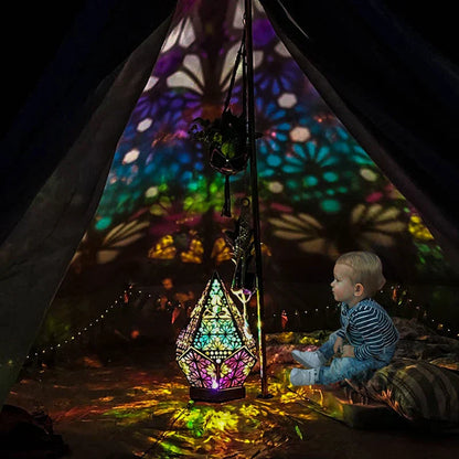 ForestLight | Meerkleurig houten nachtlampje