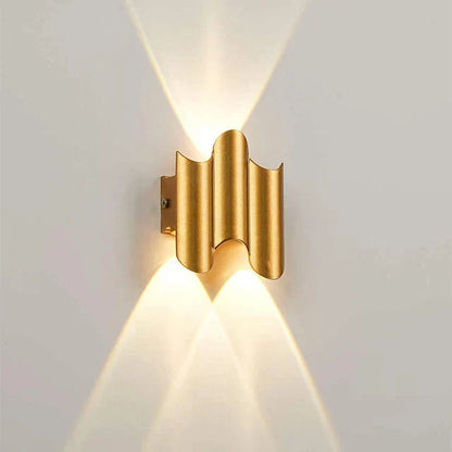 RidgeGlow | Golfvormige wandlamp