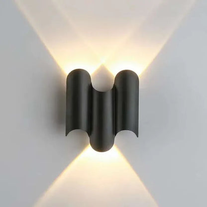 RidgeGlow | Golfvormige wandlamp