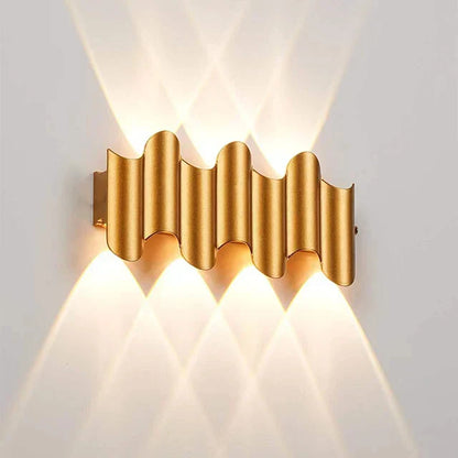 RidgeGlow | Golfvormige wandlamp