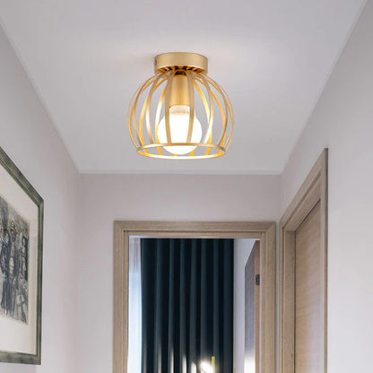 Aurun | Industriële plafondlamp goud
