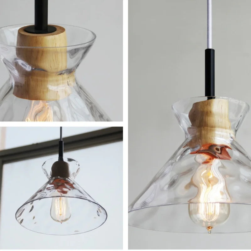 Luma - Hanglamp in gegolfd glas