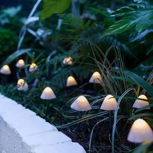 LumiShrooms | Magische Paddenstoel Buitenlampen op Zonne-energie – Sfeervolle Tuinverlichting met Warmwit & Kleurrijk Licht