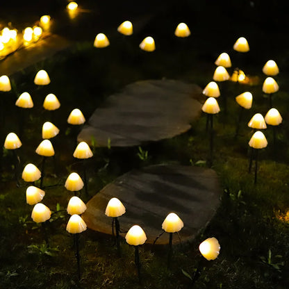 LumiShrooms | Magische Paddenstoel Buitenlampen op Zonne-energie – Sfeervolle Tuinverlichting met Warmwit & Kleurrijk Licht
