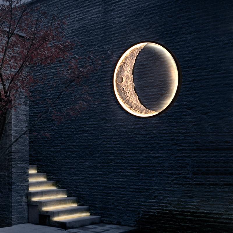 NightSphere | Gloeiende halve maan wandlamp