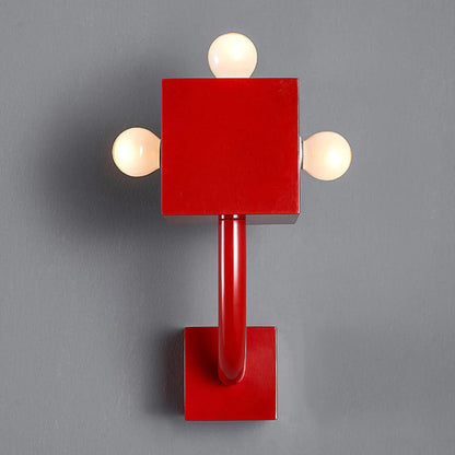 TriGlowCube | Rode Geometrische Lamp