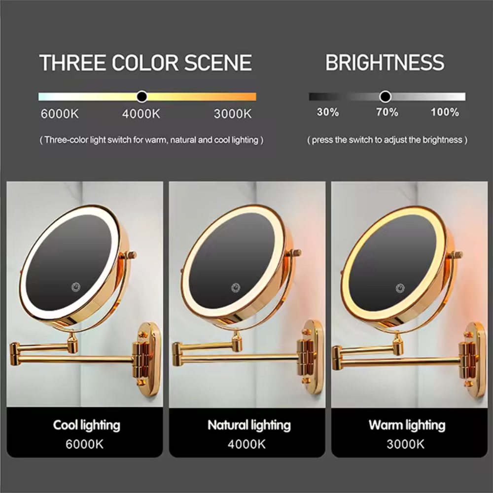 LED | Vergrotende spiegel voor make-up en badkamer