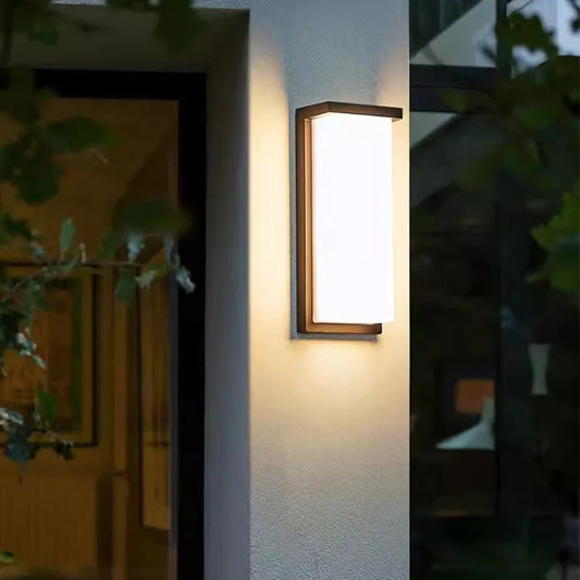 WandieGlow LED Buitenwandlamp | Moderne Aluminium Wandlamp Waterdicht voor Tuin, Balkon & Entree