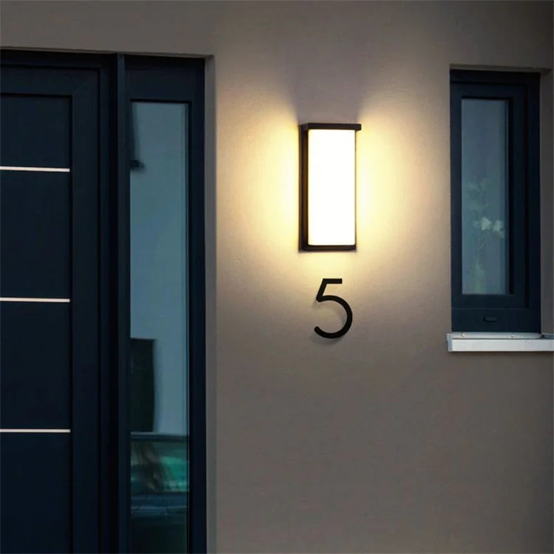 WandieGlow LED Buitenwandlamp | Moderne Aluminium Wandlamp Waterdicht voor Tuin, Balkon & Entree