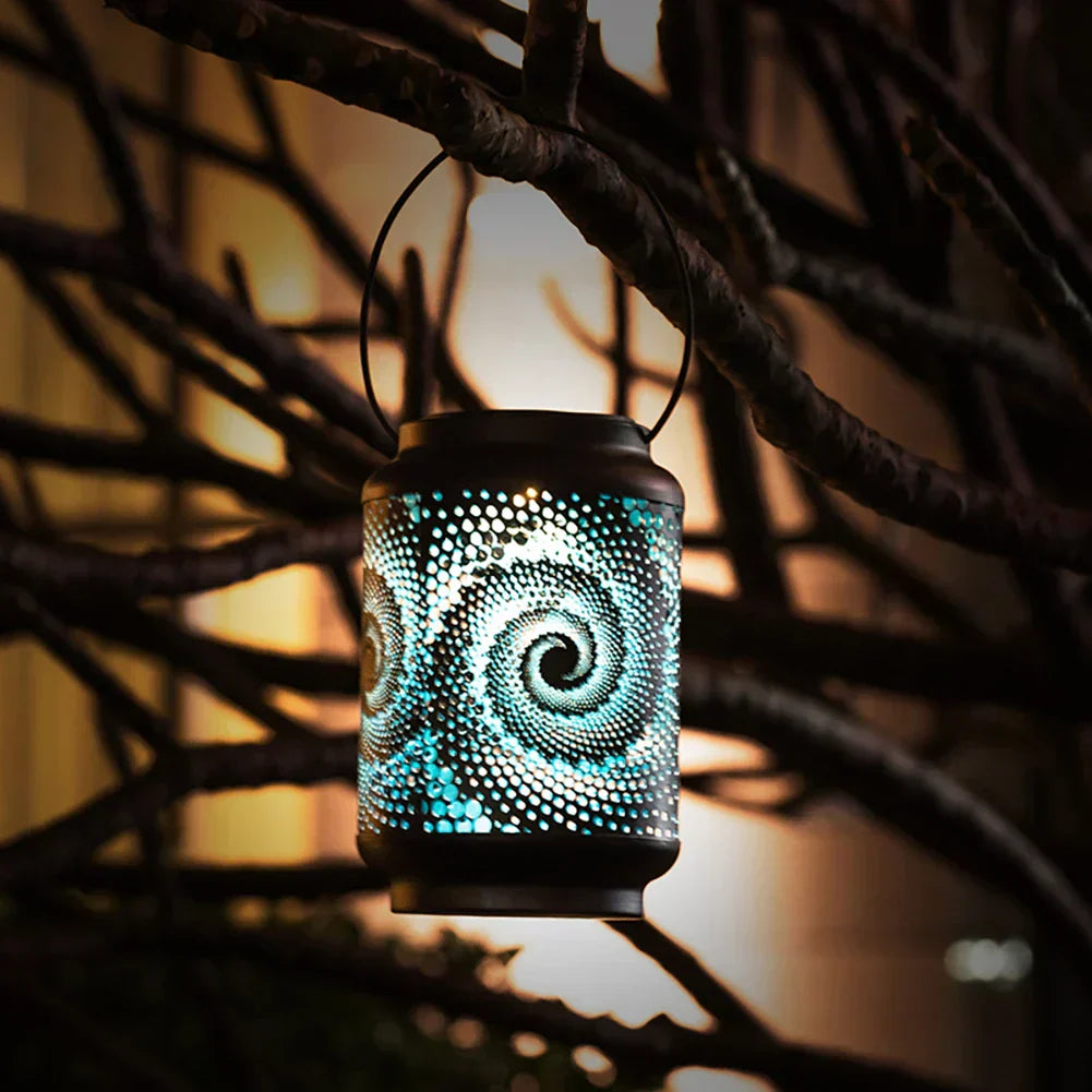 SnailMagic | 3D buitenlamp op zonne-energie met slakkenpatroon