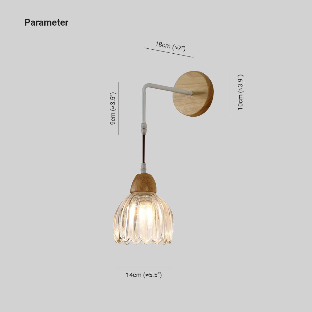 NordicGleam | Kristallen koepel wandlamp helder