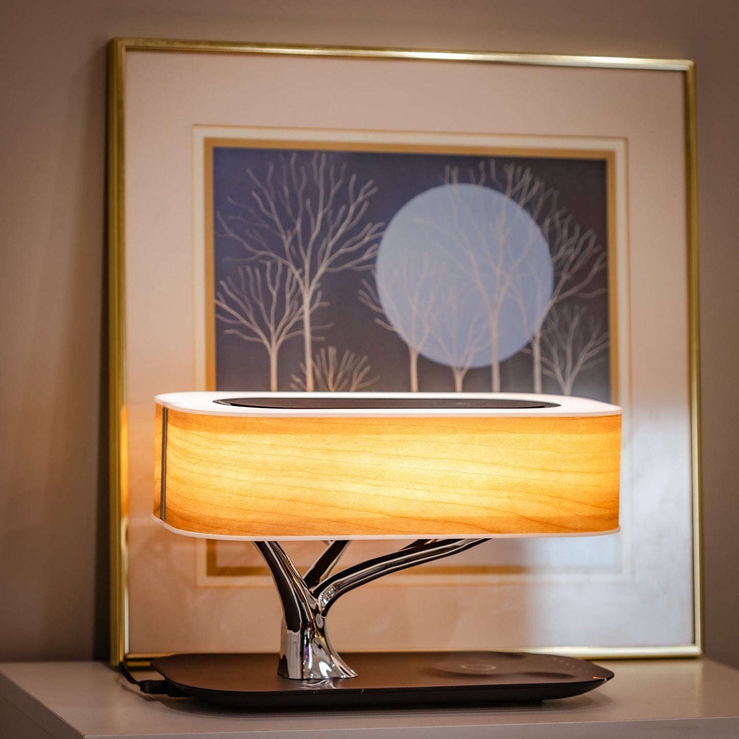 BaumLicht | Draadloze LED tafellamp met geïntegreerde Bluetooth luidspreker