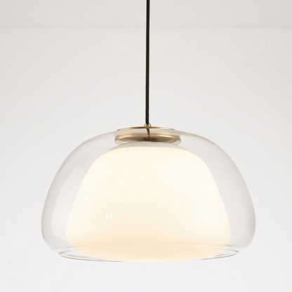 Moderne melkglas gelei hanglamp