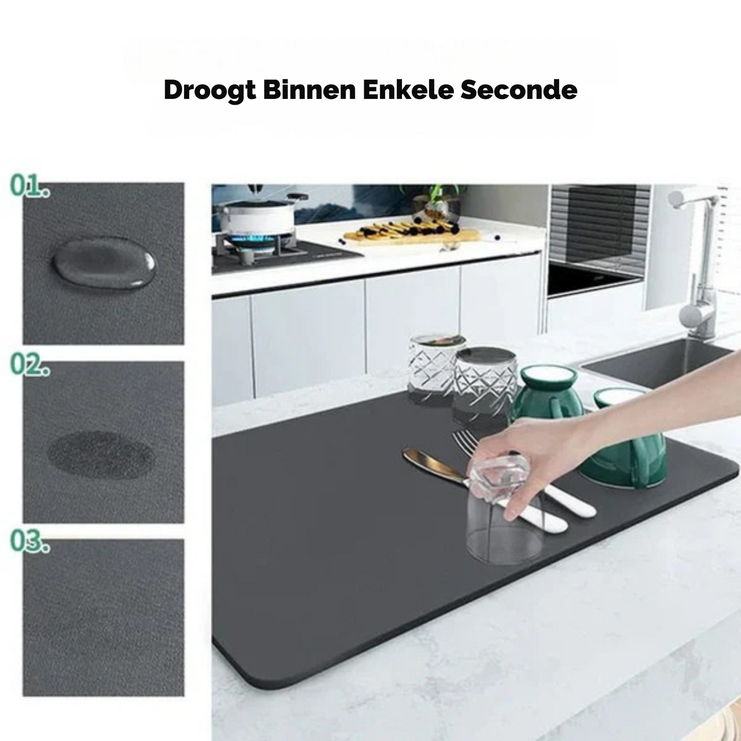 HydroGuard | Premium Keuken Afvoermat