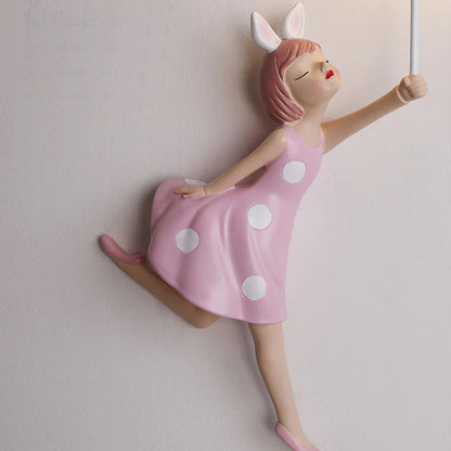 WhimsyLight Nachtlampje ballon Vliegend meisje