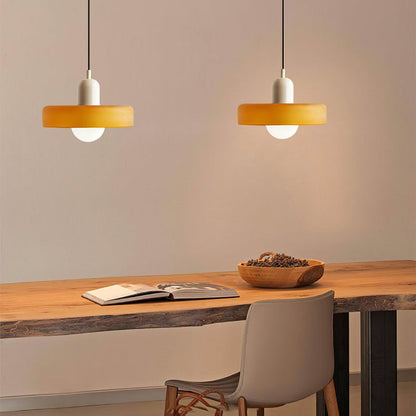 ColorLume | Geometrische Bauhaus Plafondlamp – Glazen Designlamp met Kleurrijke Accenten