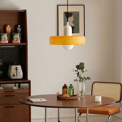 ColorLume | Geometrische Bauhaus Plafondlamp – Glazen Designlamp met Kleurrijke Accenten